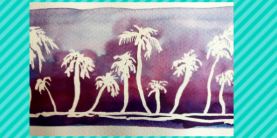 palmiers violets